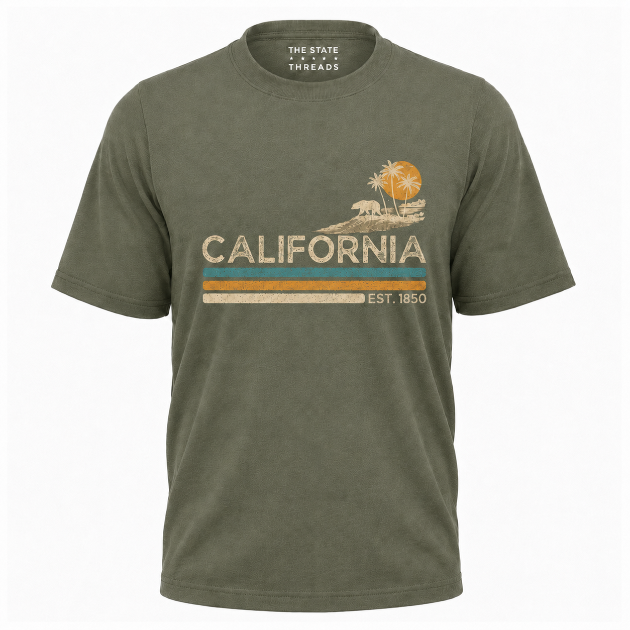 California Bear Palm Tree Sunset Shirt
