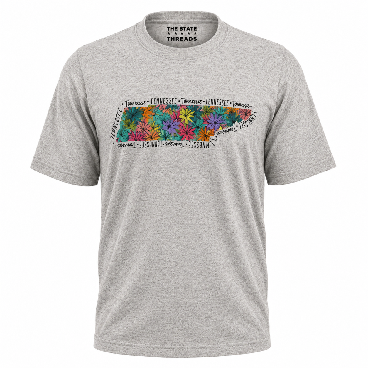 Tennessee Floral State Map Shirt
