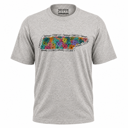 Tennessee Floral State Map Shirt