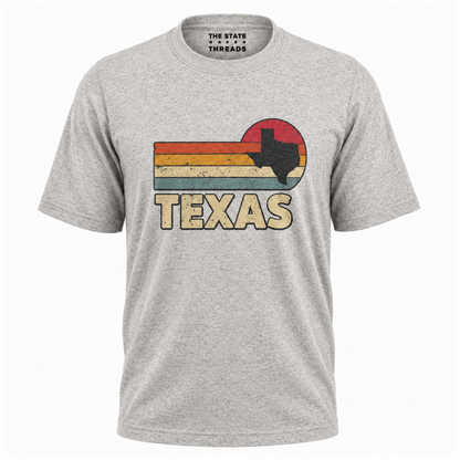 Texas Retro Sunset State Silhouette Shirt