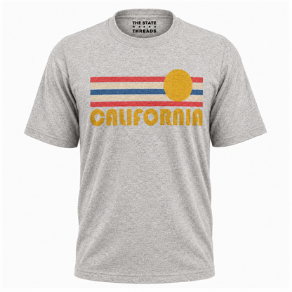 California Retro Sunset Stripe Shirt