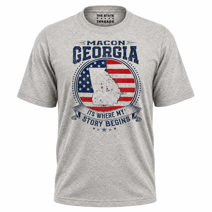 Product Name: Macon Georgia Story Begins Vintage Shirt