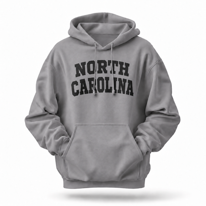 North Carolina Collegiate Arch Typography Hoodie