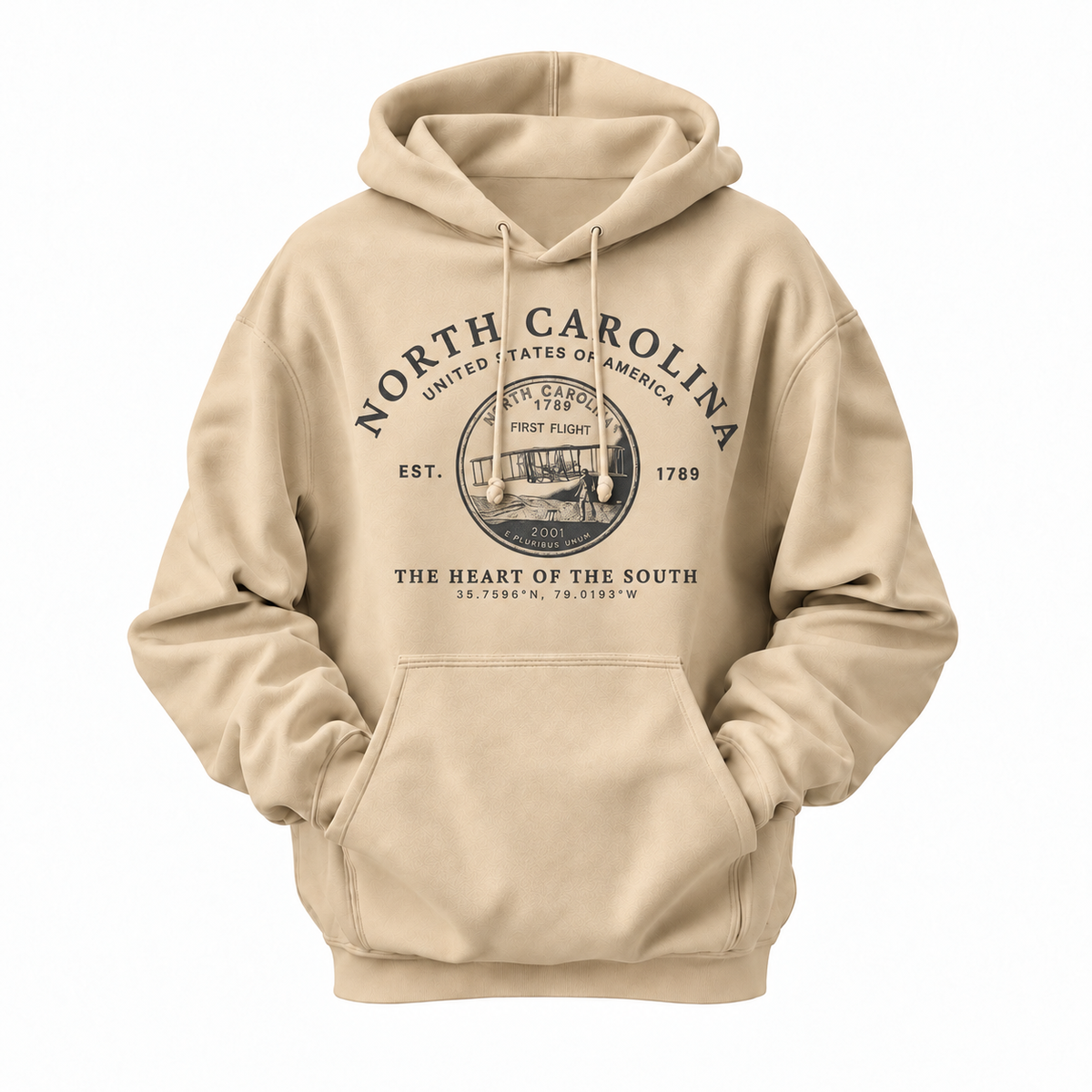 North Carolina First Flight State Seal Est. 1789 Hoodie