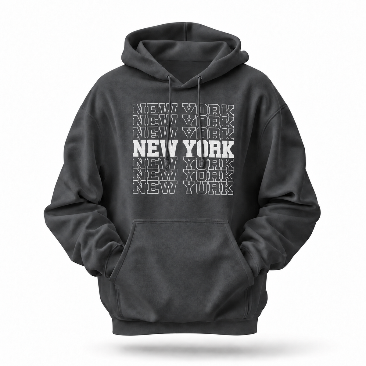 New York Stacked Collegiate Typography Hoodie