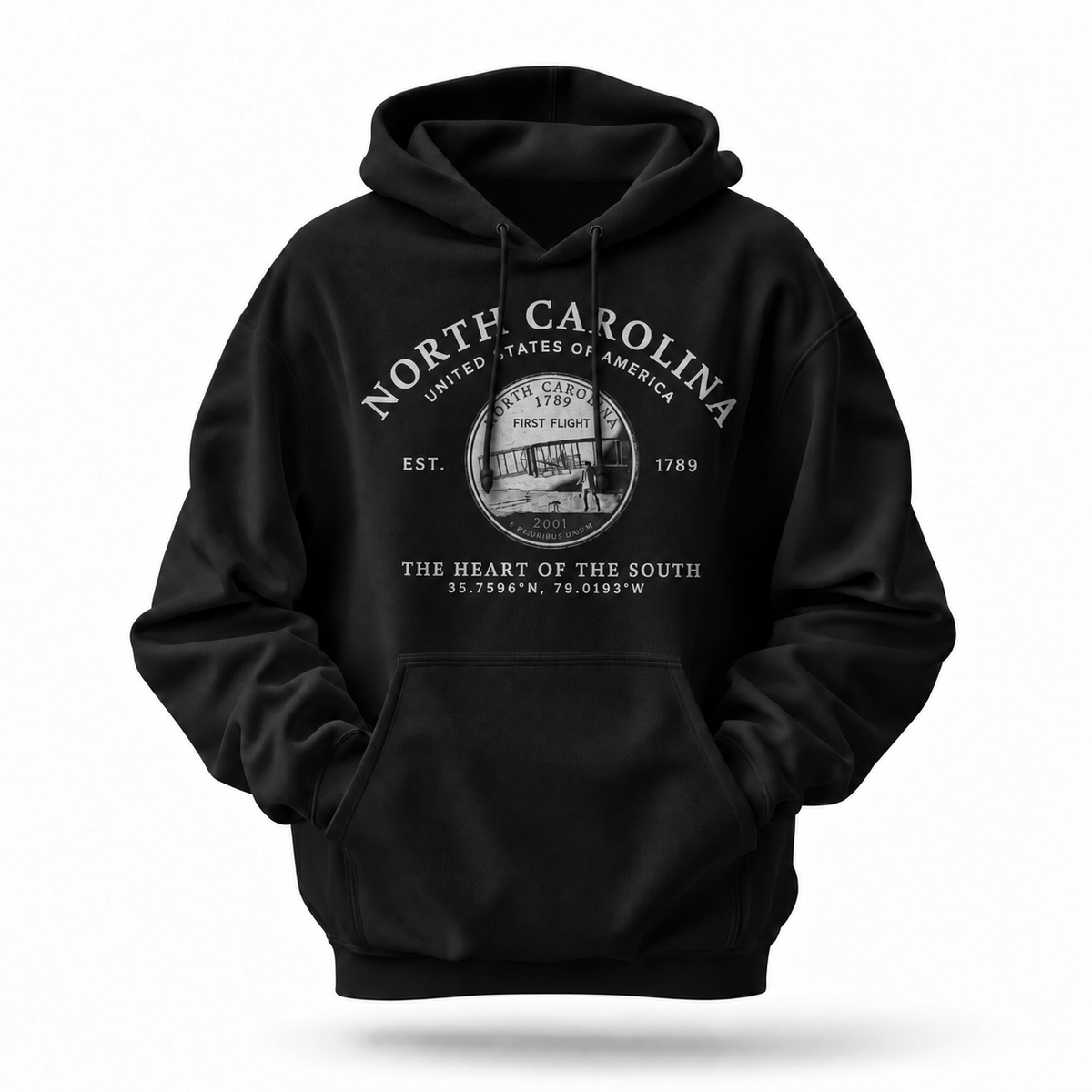 North Carolina First Flight State Seal Est. 1789 Hoodie