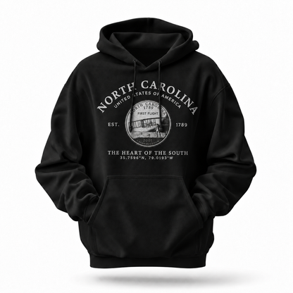 North Carolina First Flight State Seal Est. 1789 Hoodie