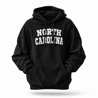 North Carolina Collegiate Arch Typography Hoodie