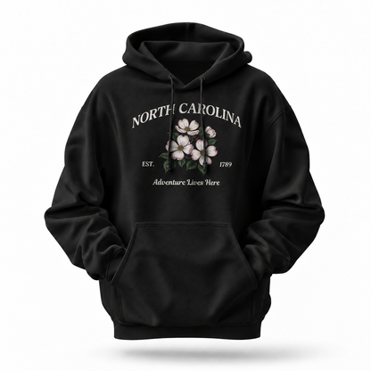 North Carolina Dogwood Floral Est. 1789 Hoodie