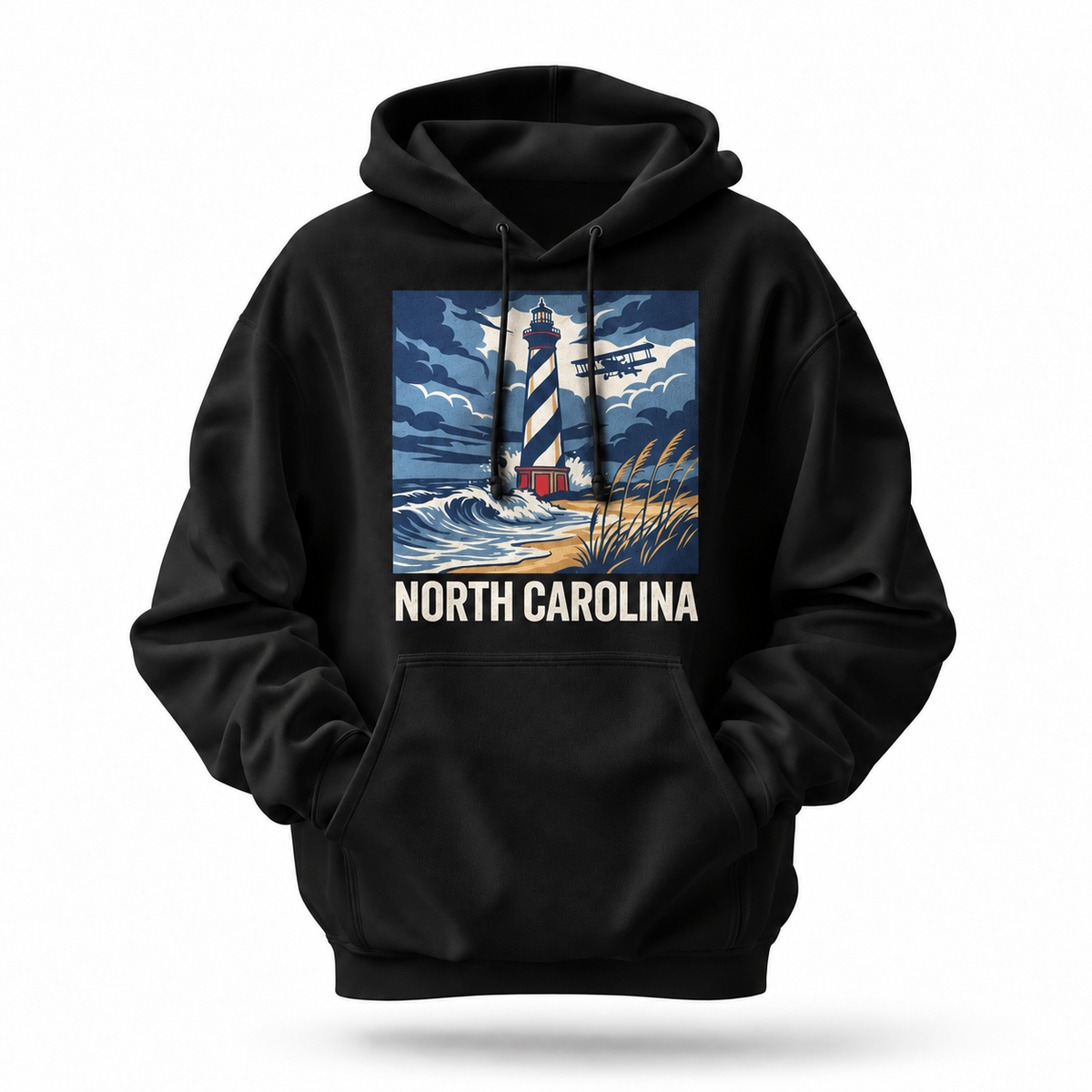 North Carolina Coastal Lighthouse Aviation Hoodie
