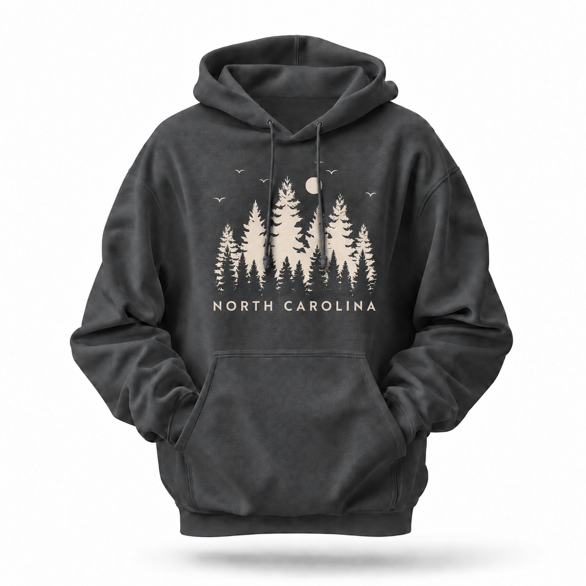 North Carolina Pine Forest Silhouette Hoodie