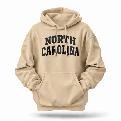 North Carolina Collegiate Arch Typography Hoodie