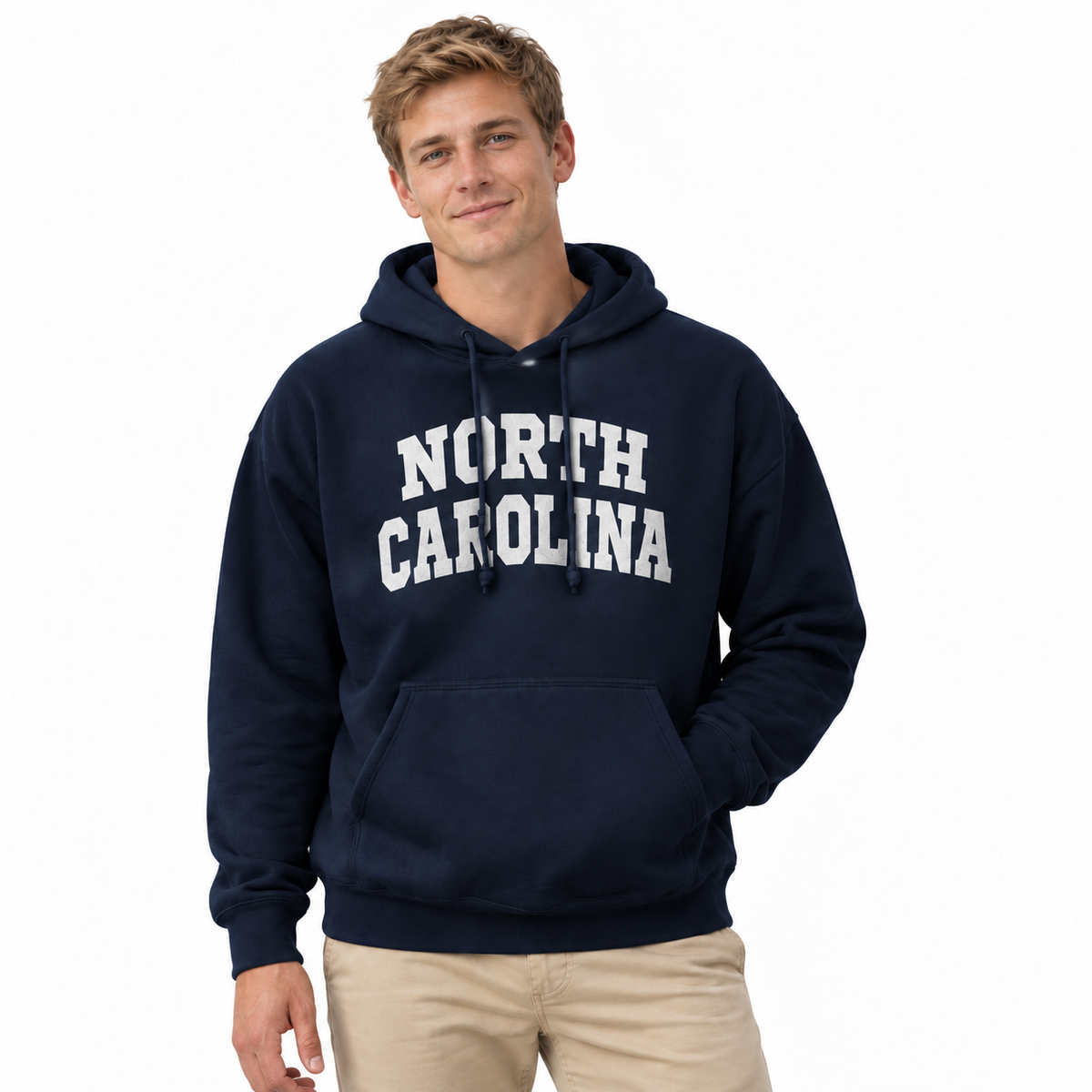 North Carolina Collegiate Arch Typography Hoodie