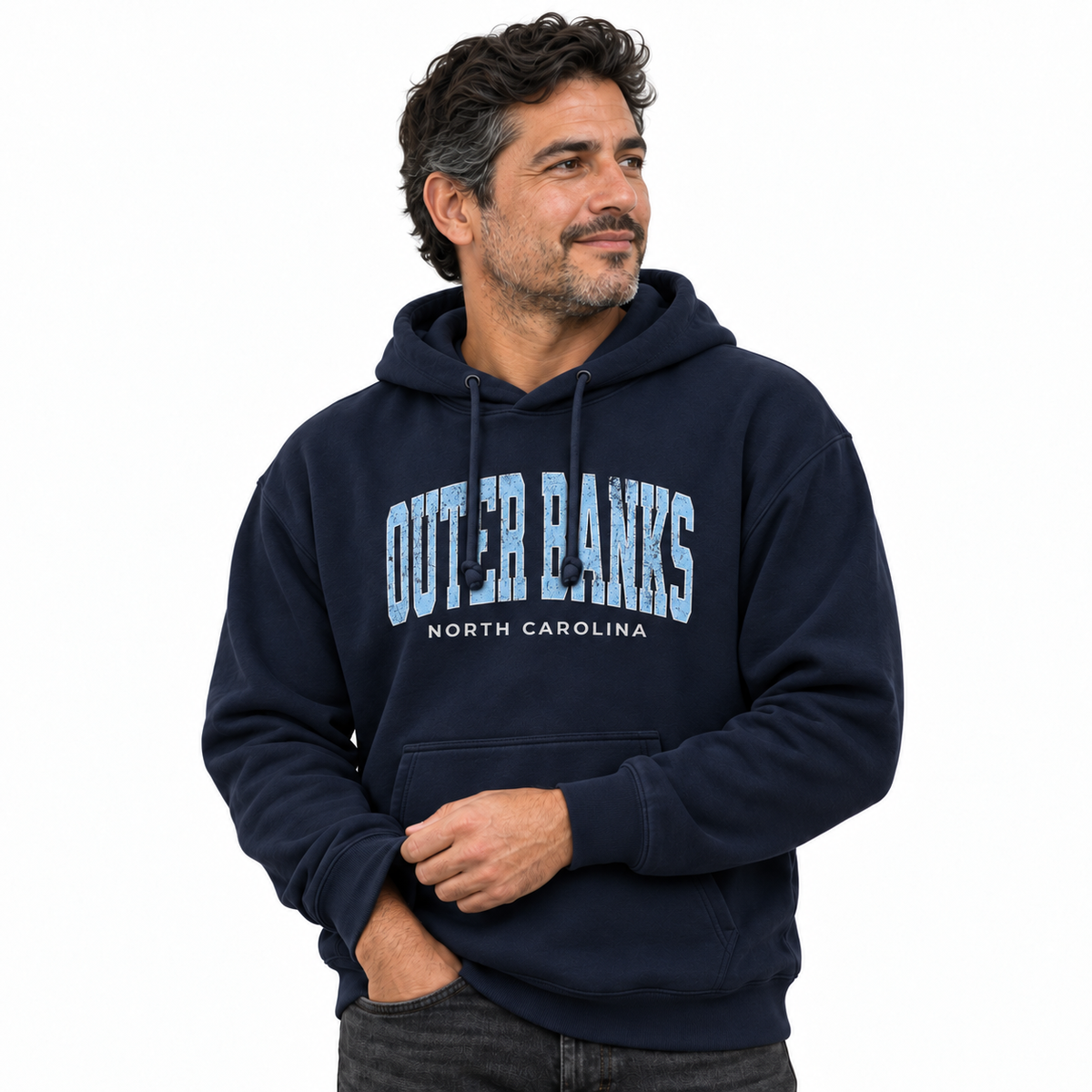 Outer Banks North Carolina Collegiate Arch Hoodie