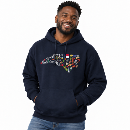 North Carolina State Icons Collage Hoodie