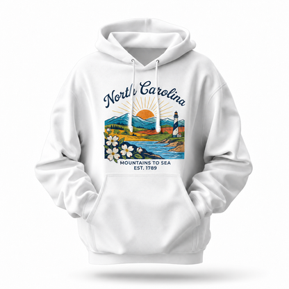 North Carolina Mountains to Sea Est. 1789 Hoodie