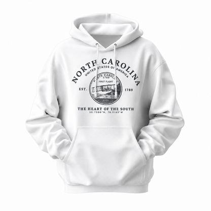 North Carolina First Flight State Seal Est. 1789 Hoodie