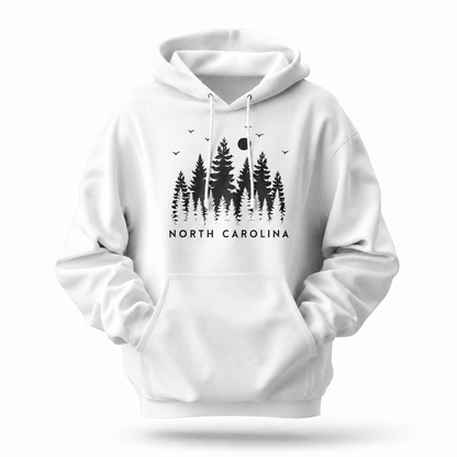 North Carolina Pine Forest Silhouette Hoodie