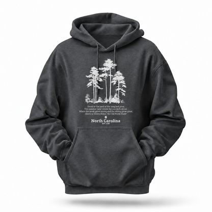 North Carolina The Old North State Pine Tree Anthem Hoodie