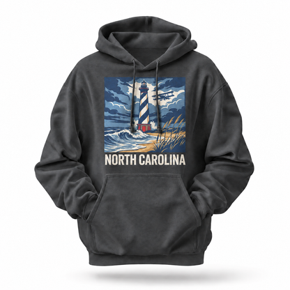 North Carolina Coastal Lighthouse Aviation Hoodie