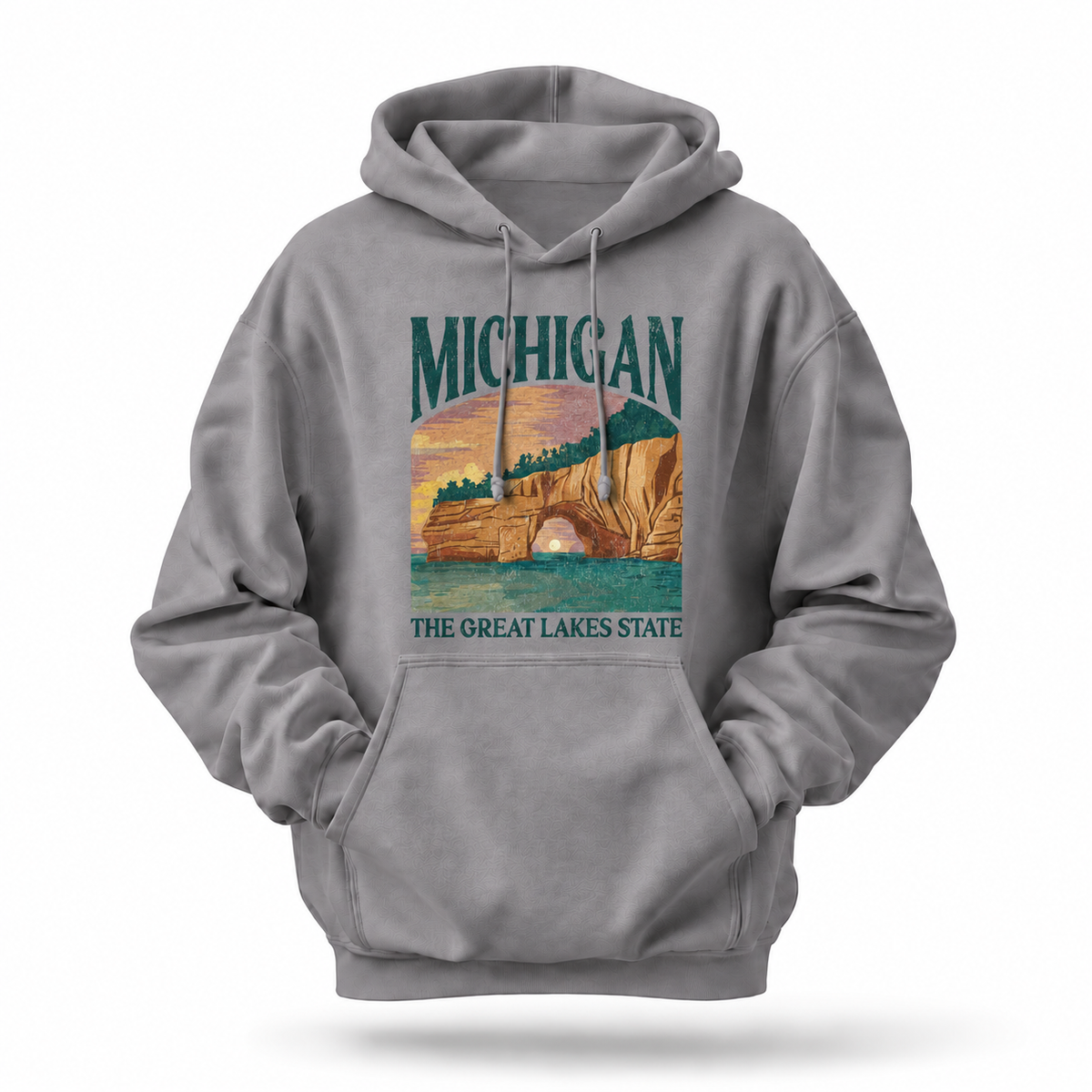 Michigan Classic Arch Bold Letters Hoodie