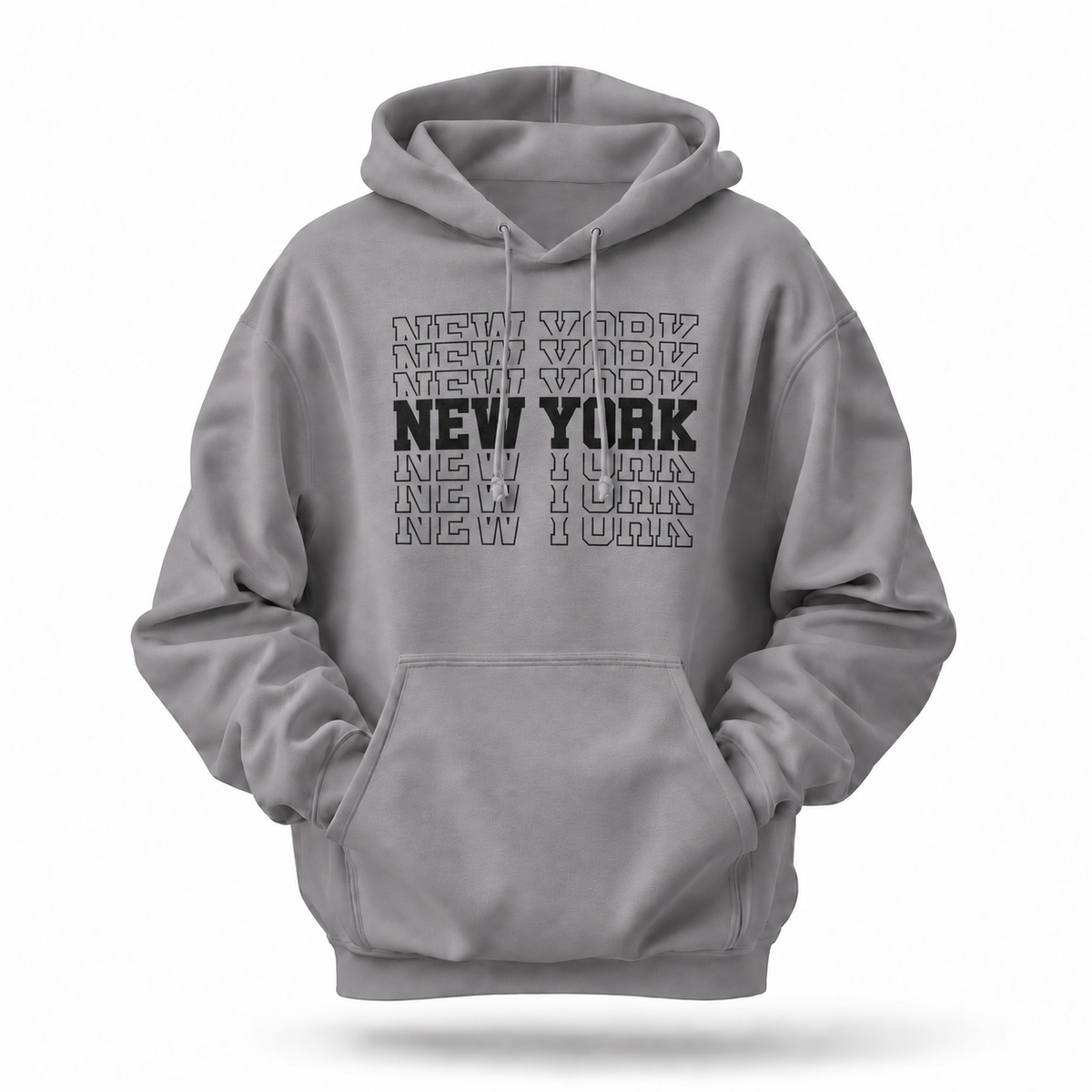 New York Stacked Collegiate Typography Hoodie