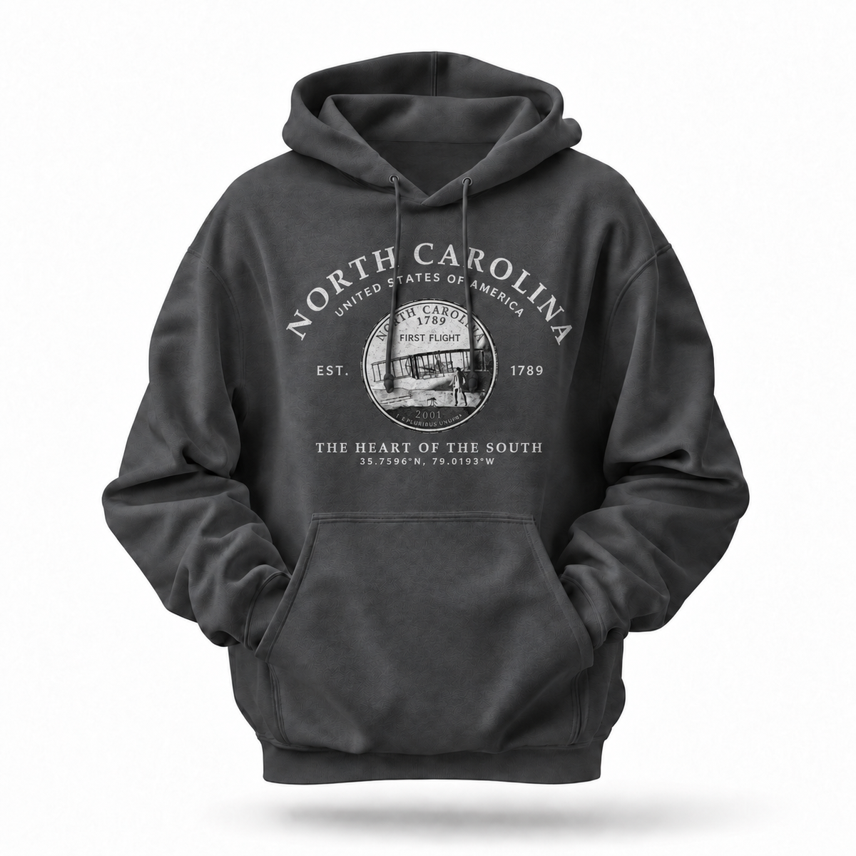 North Carolina First Flight State Seal Est. 1789 Hoodie