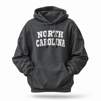 North Carolina Collegiate Arch Typography Hoodie