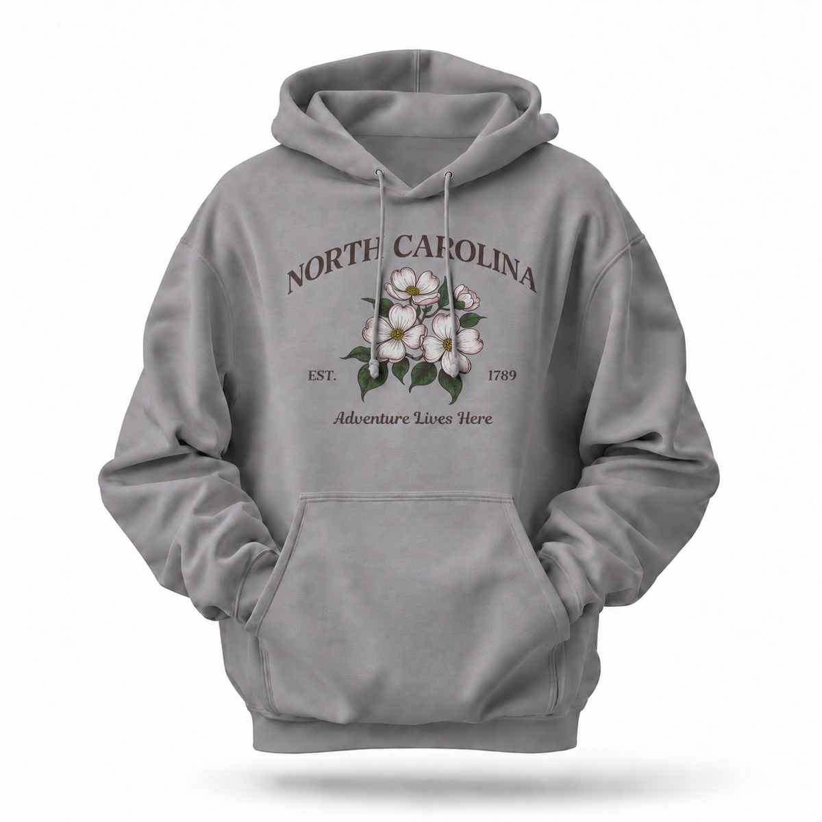 North Carolina Dogwood Floral Est. 1789 Hoodie
