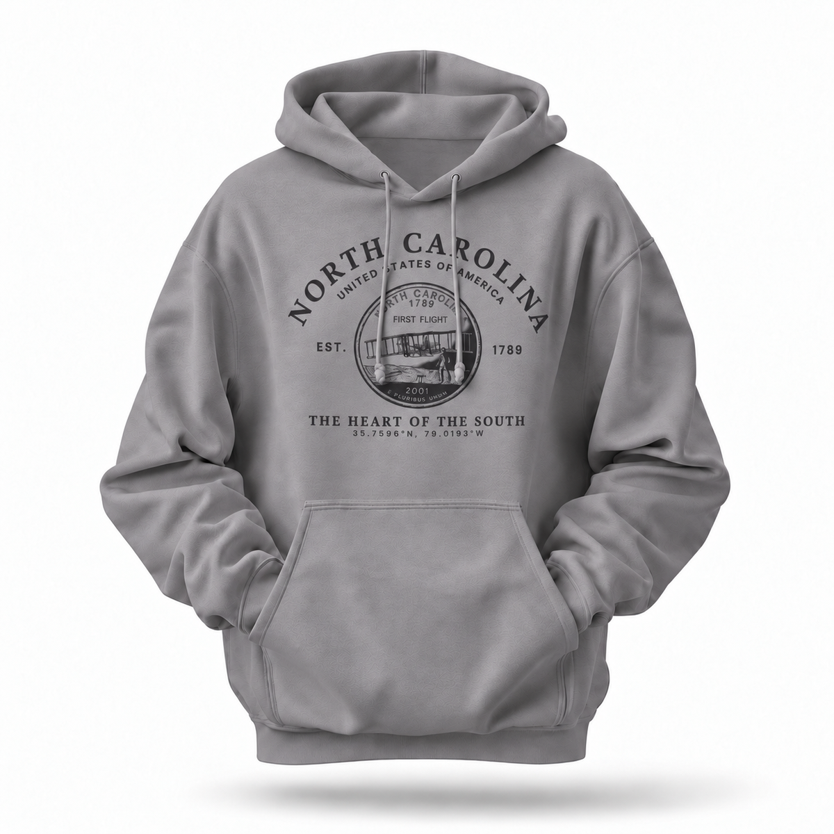 North Carolina First Flight State Seal Est. 1789 Hoodie