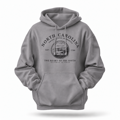 North Carolina First Flight State Seal Est. 1789 Hoodie