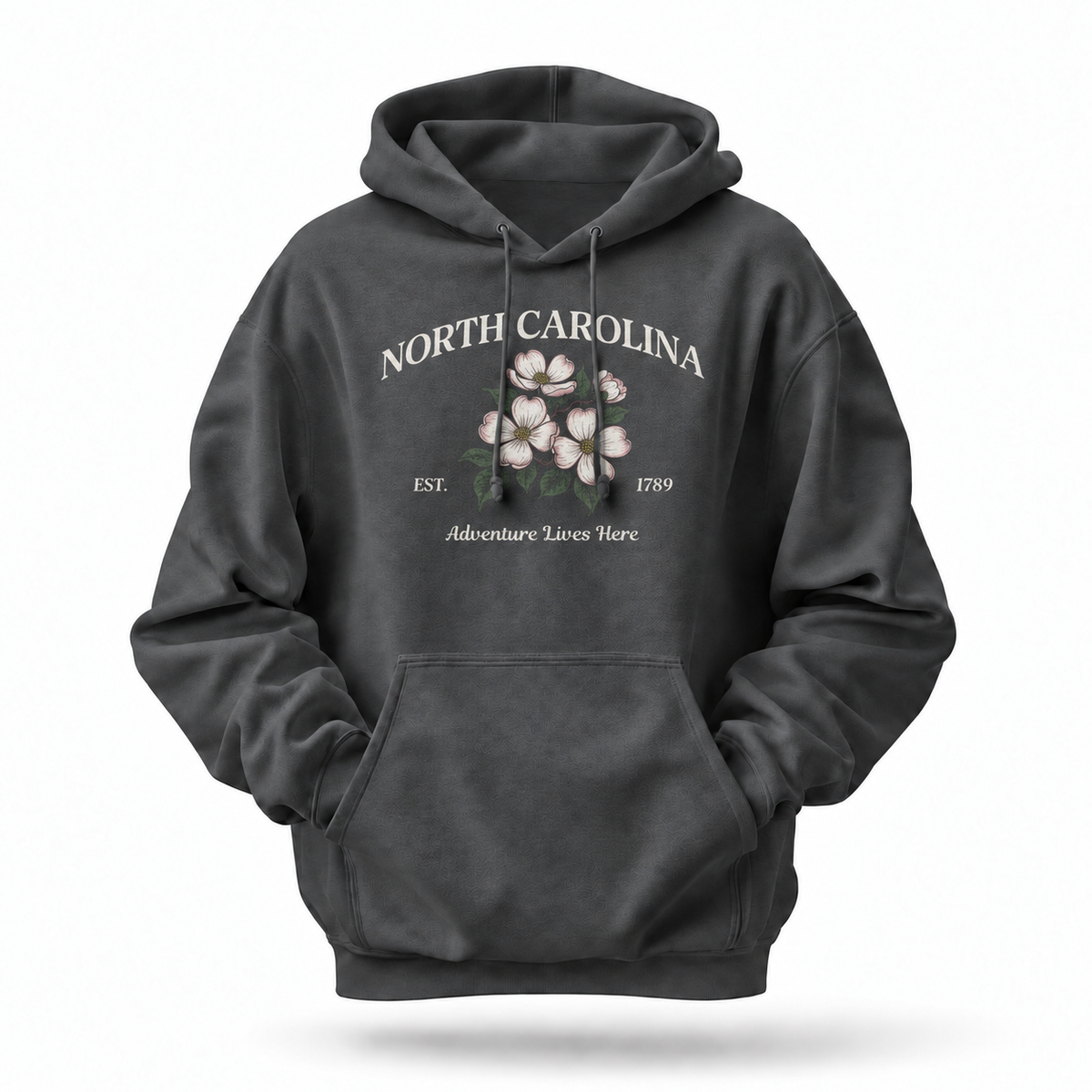North Carolina Dogwood Floral Est. 1789 Hoodie