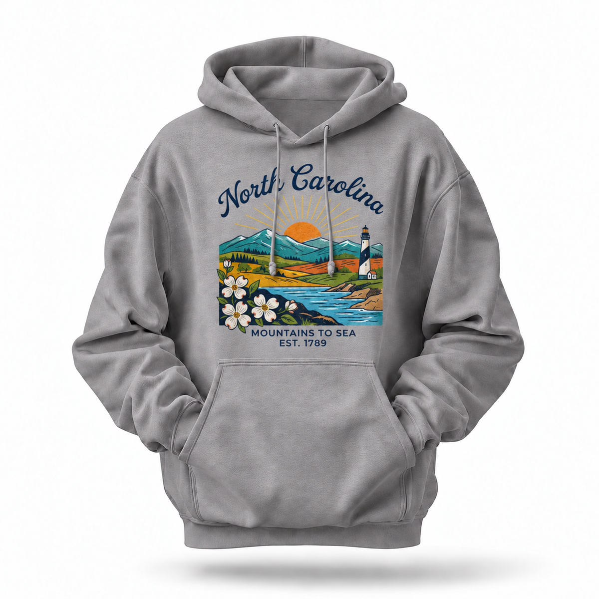 North Carolina Mountains to Sea Est. 1789 Hoodie