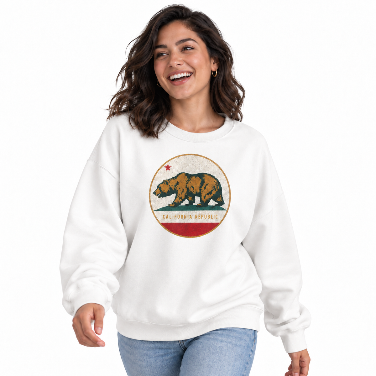 California Republic Vintage Bear Flag Sweatshirt