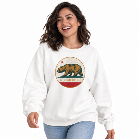 California Republic Vintage Bear Flag Sweatshirt