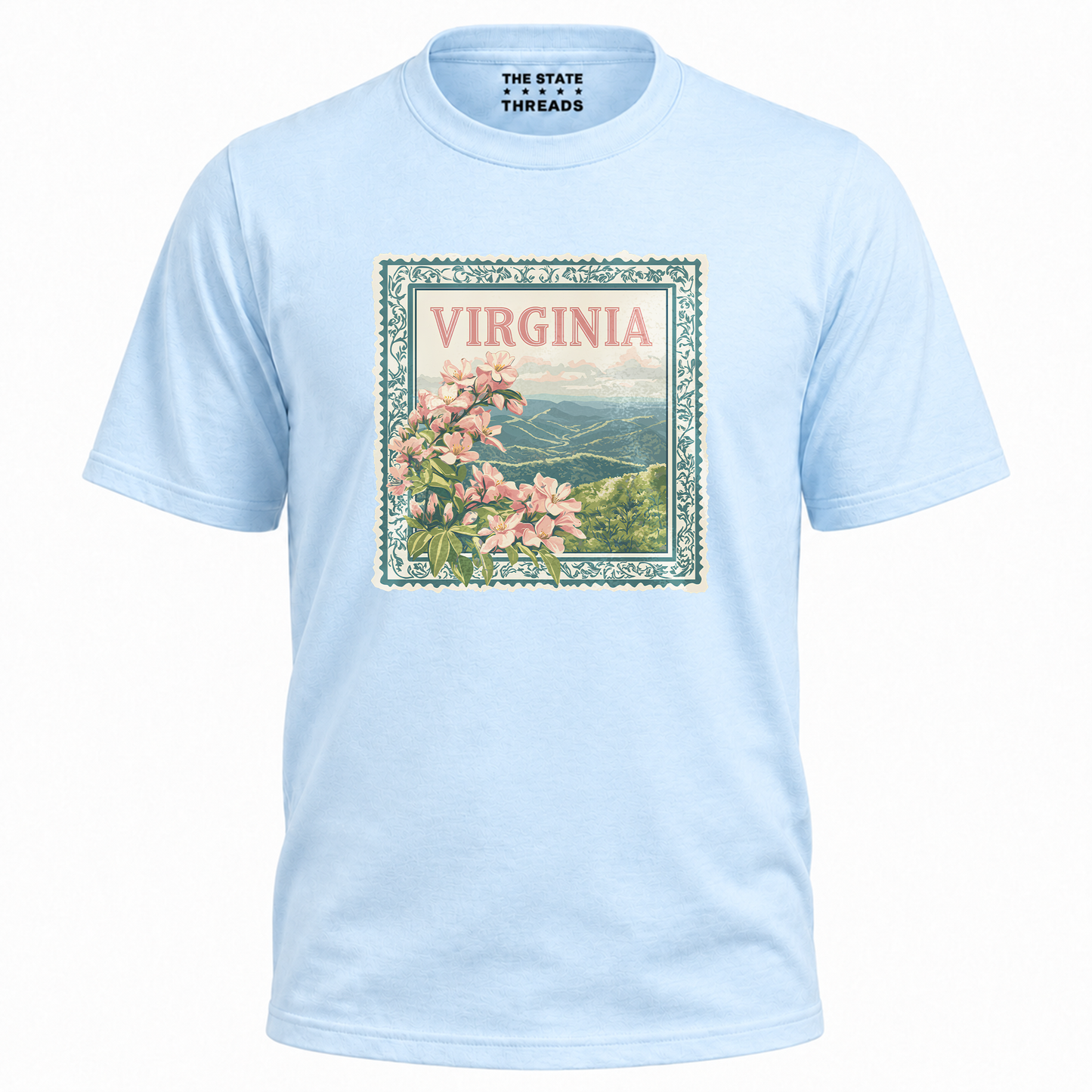 Virginia Floral Mountain Vista State Pride Shirt