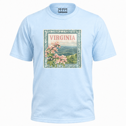 Virginia Floral Mountain Vista State Pride Shirt