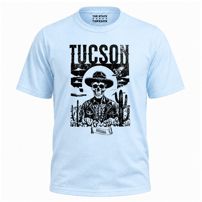 Arizona Tucson Cowboy Skull Retro Desert Western Shirt