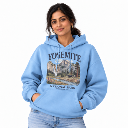 Yosemite National Park California Half Dome Vintage Hoodie