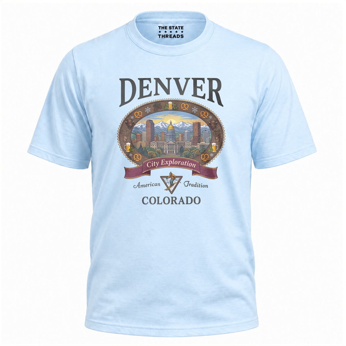 Denver Colorado Mountain City Exploration Shirt
