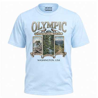Washington Olympic National Park Retro Wildlife Shirt
