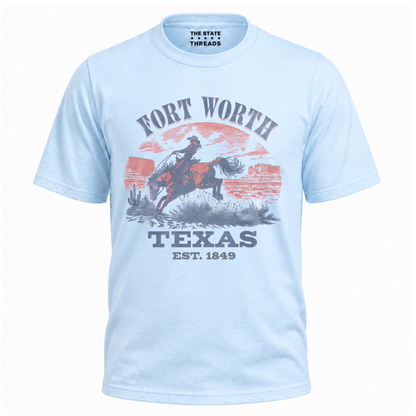Fort Worth Texas Vintage Cowboy Rodeo Shirt