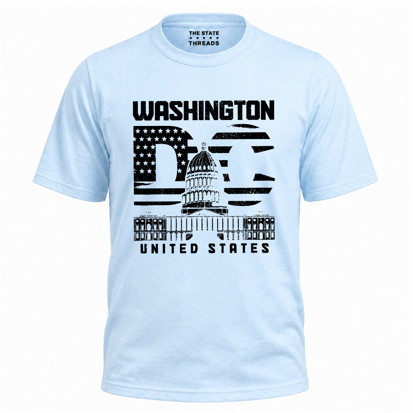 Washington DC Capitol Distressed Flag Shirt