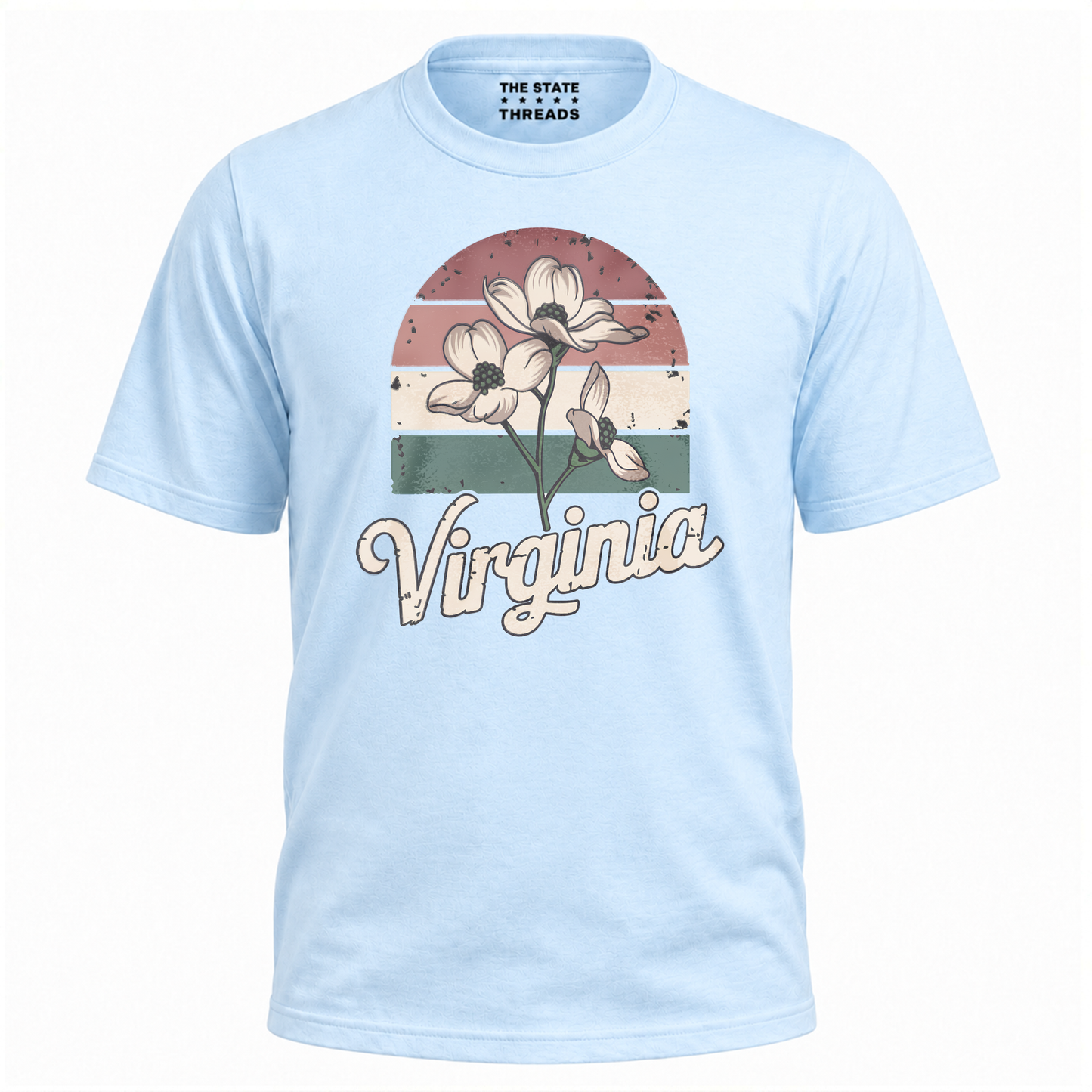 Virginia Dogwood Flower Retro State Pride Shirt