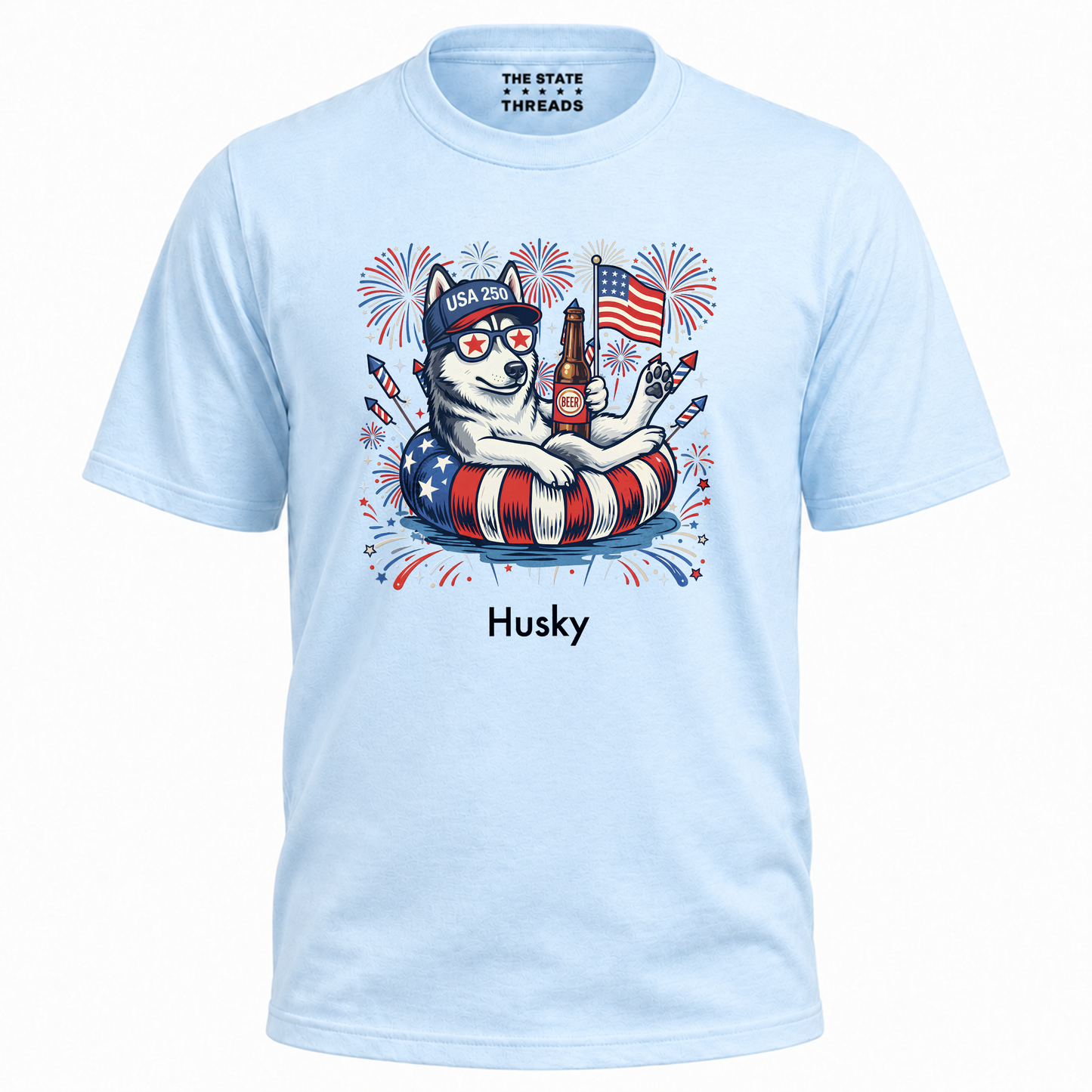 America 250 Patriotic Dogs July 4th Shirt
