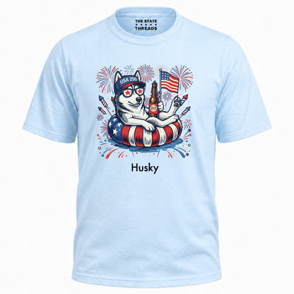 America 250 Patriotic Dogs July 4th Shirt