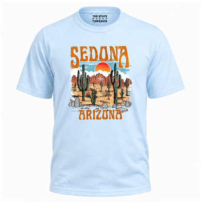 Arizona Sedona Desert Retro Sunset Cactus Pride Shirt