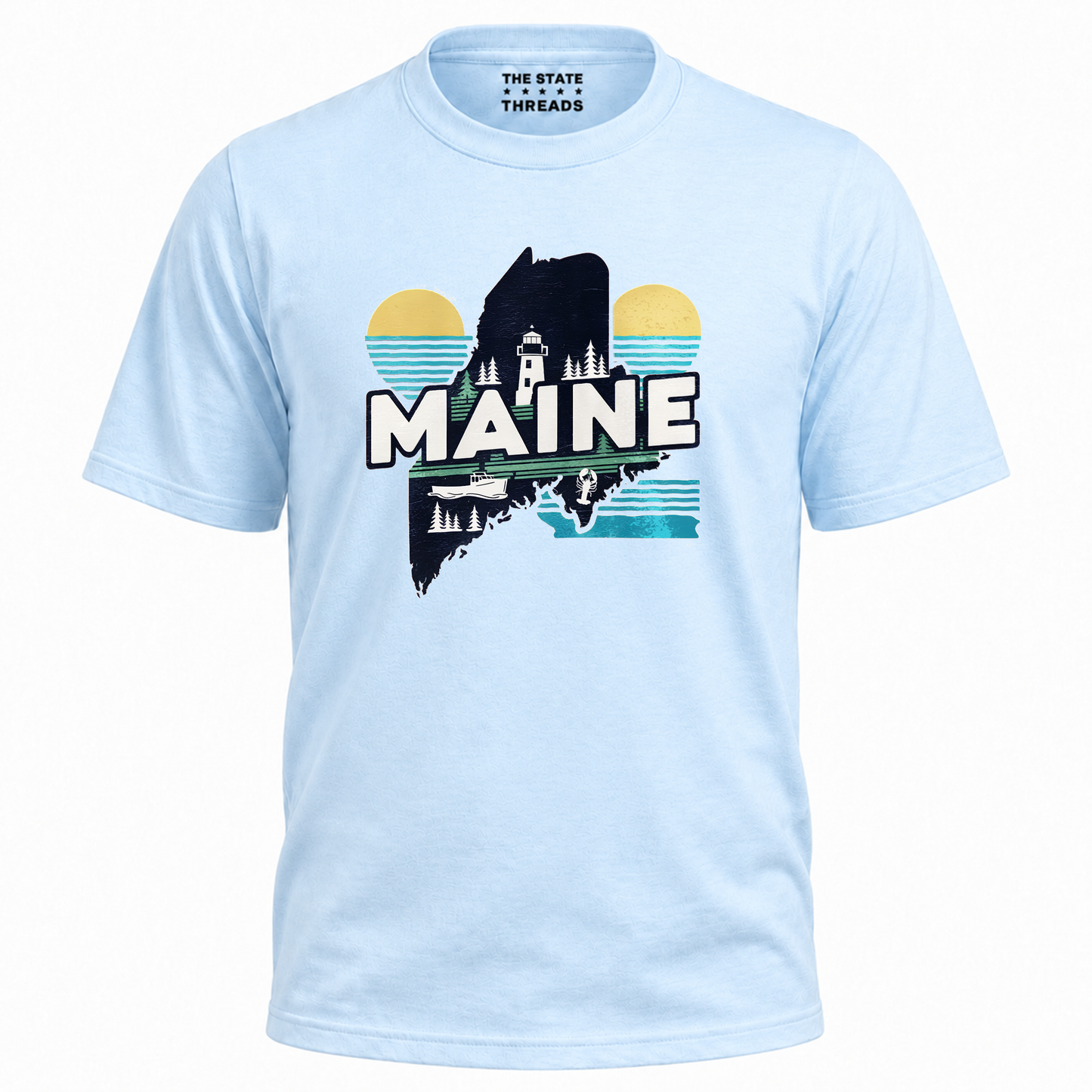 Maine Lighthouse Coastal Vintage State Pride Shirt