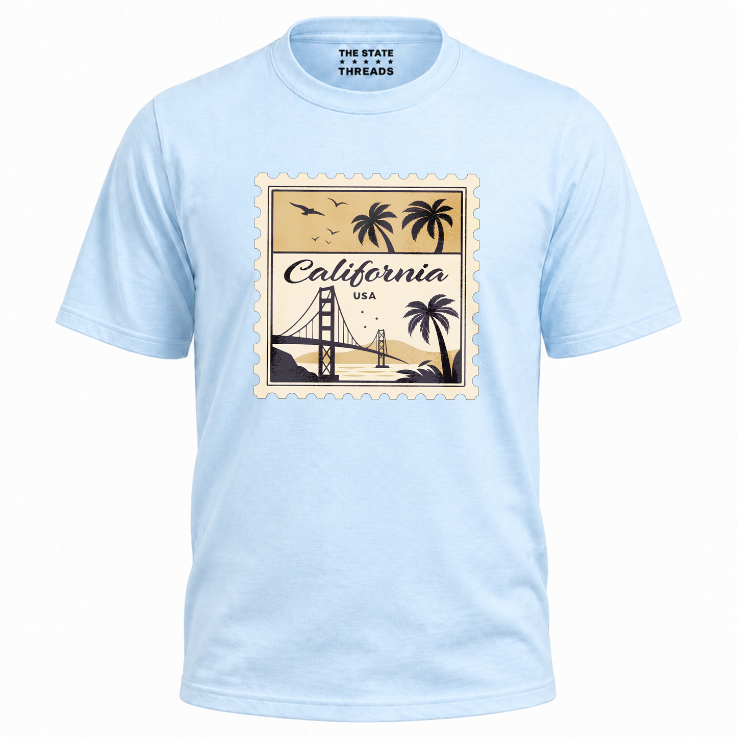 California Golden Gate Bridge Postage Stamp Retro Shirt