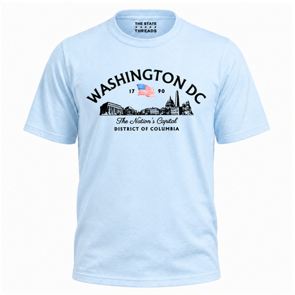 Washington DC Skyline American Flag Heritage Shirt